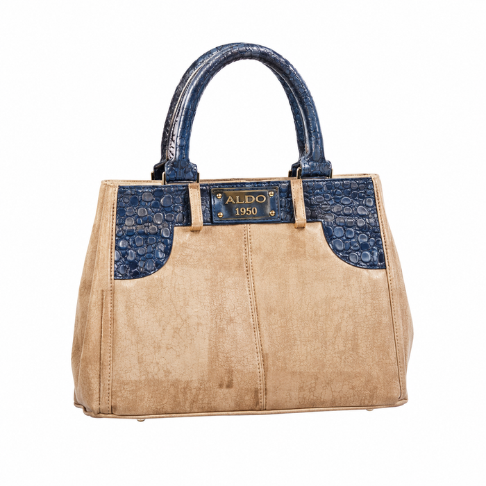 Sac à poignée supérieure d'inspiration vintage avec empiècements à motif crocodile