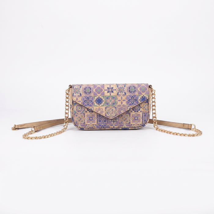 Pochette enveloppe « Tile » – Bandoulière chaîne amovible