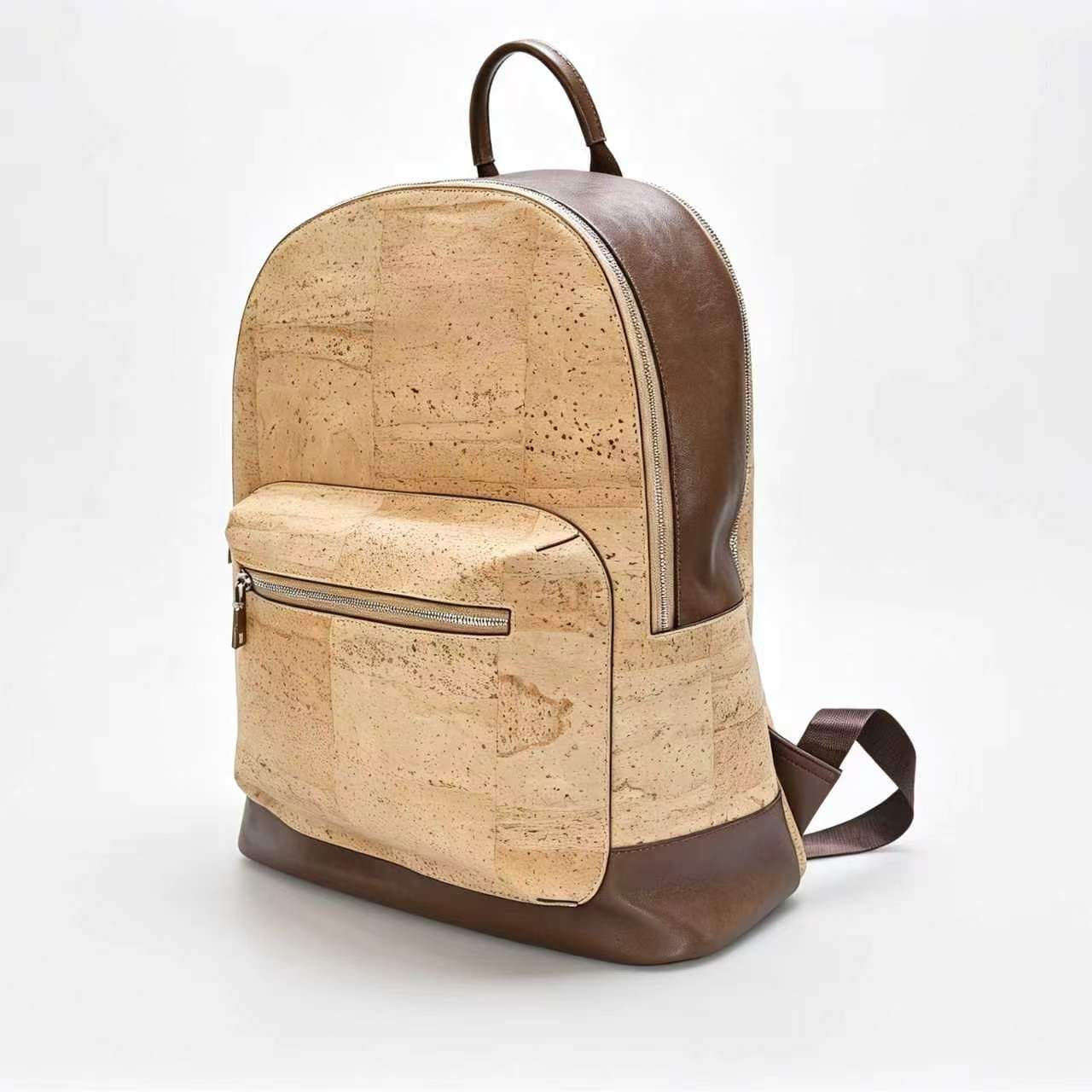 Sac à dos en liège et cuir vegan Sac bicolore pour le quotidien et les voyages