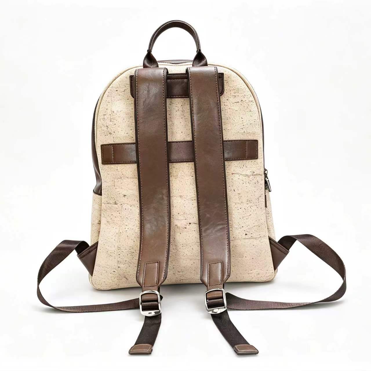 Sac à dos en liège et cuir vegan Sac bicolore pour le quotidien et les voyages