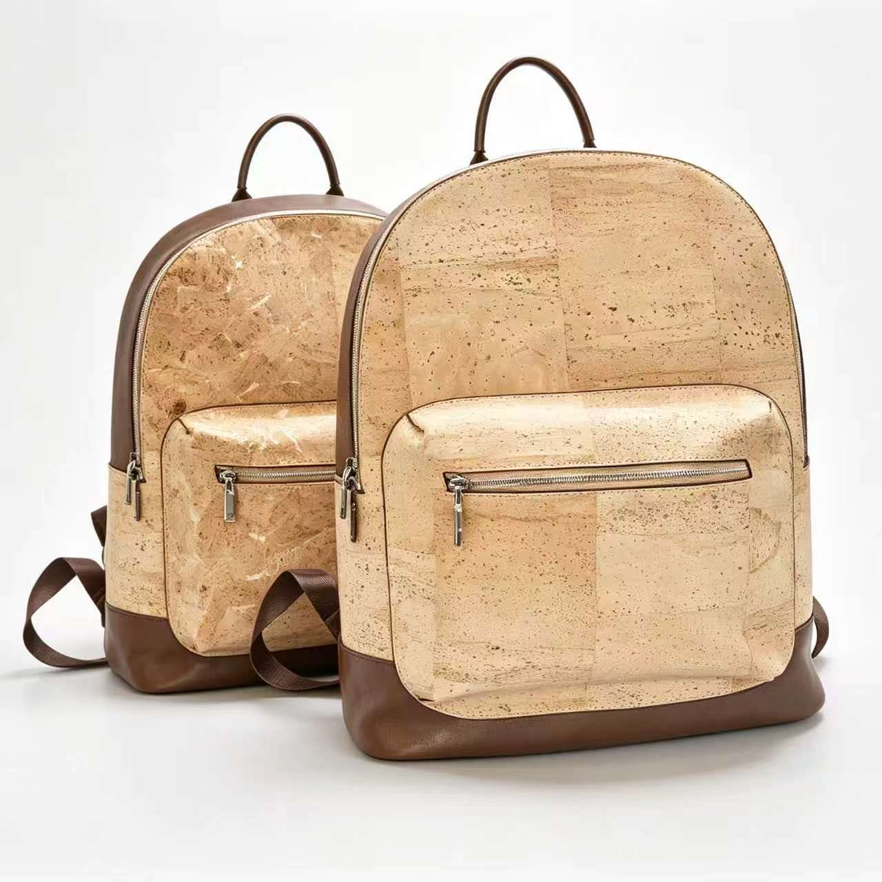Sac à dos en liège et cuir vegan Sac bicolore pour le quotidien et les voyages