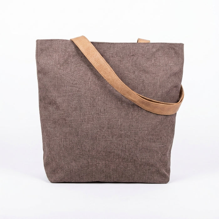 Sac cabas en lin tissé – Tote bag minimaliste pour le quotidien