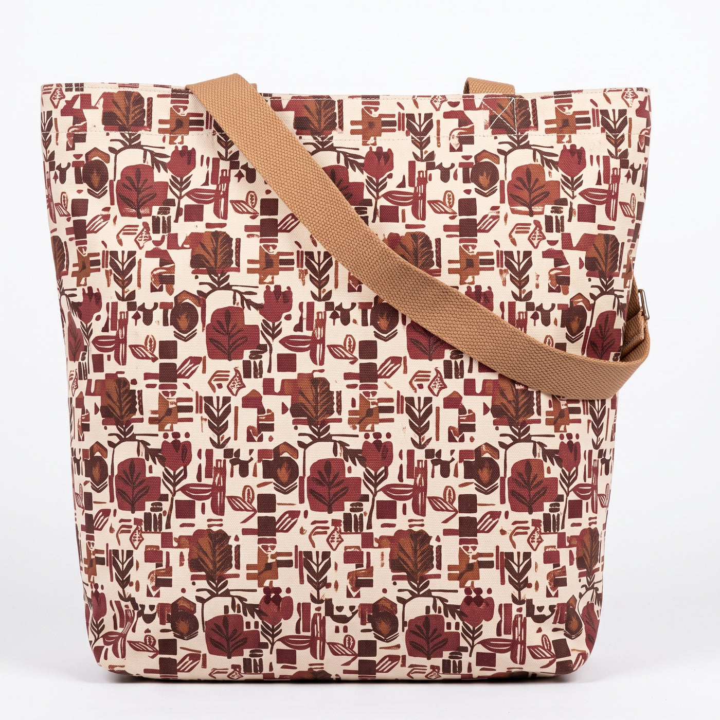 Le sac cabas « Folk Garden » – Sac en toile à motif botanique