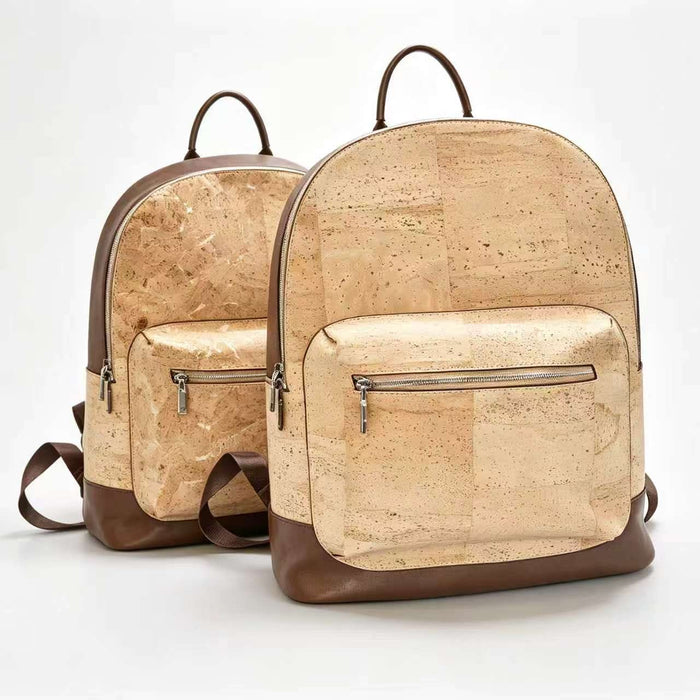 Sac à dos en liège et cuir vegan Sac bicolore pour le quotidien et les voyages