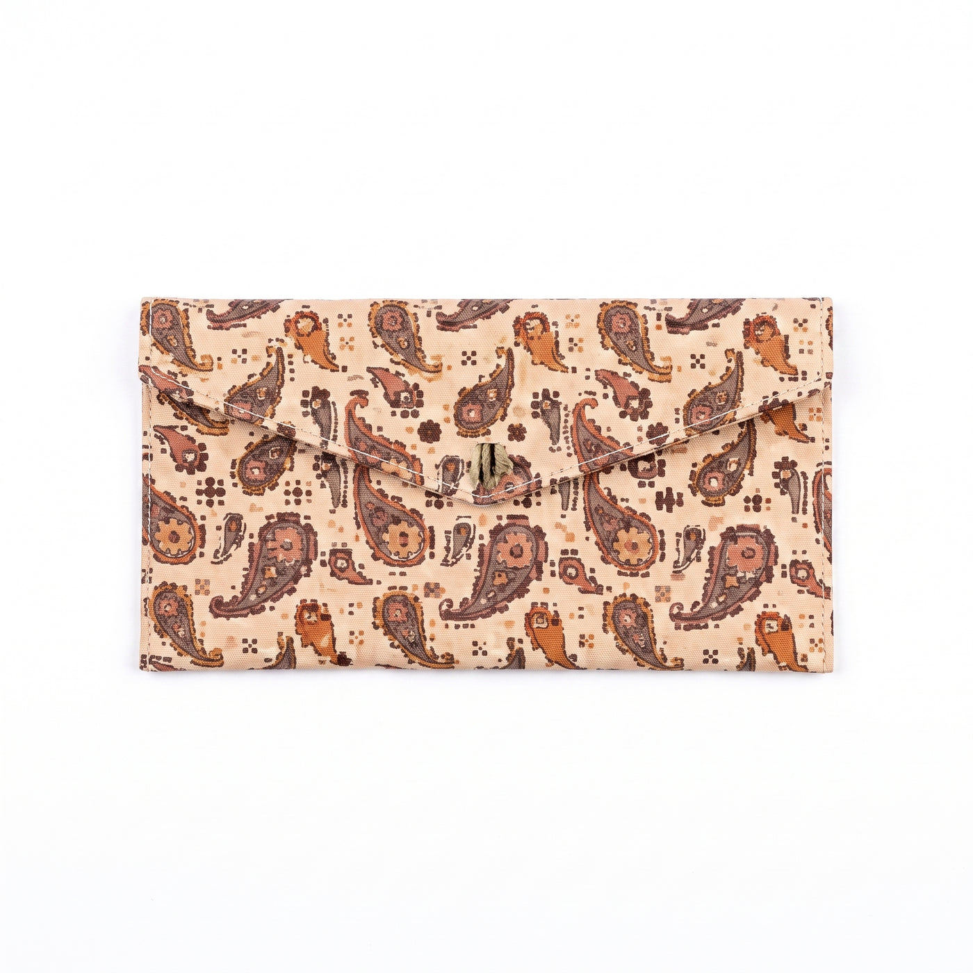 Pochette à motif cachemire – Portefeuille enveloppe en toile