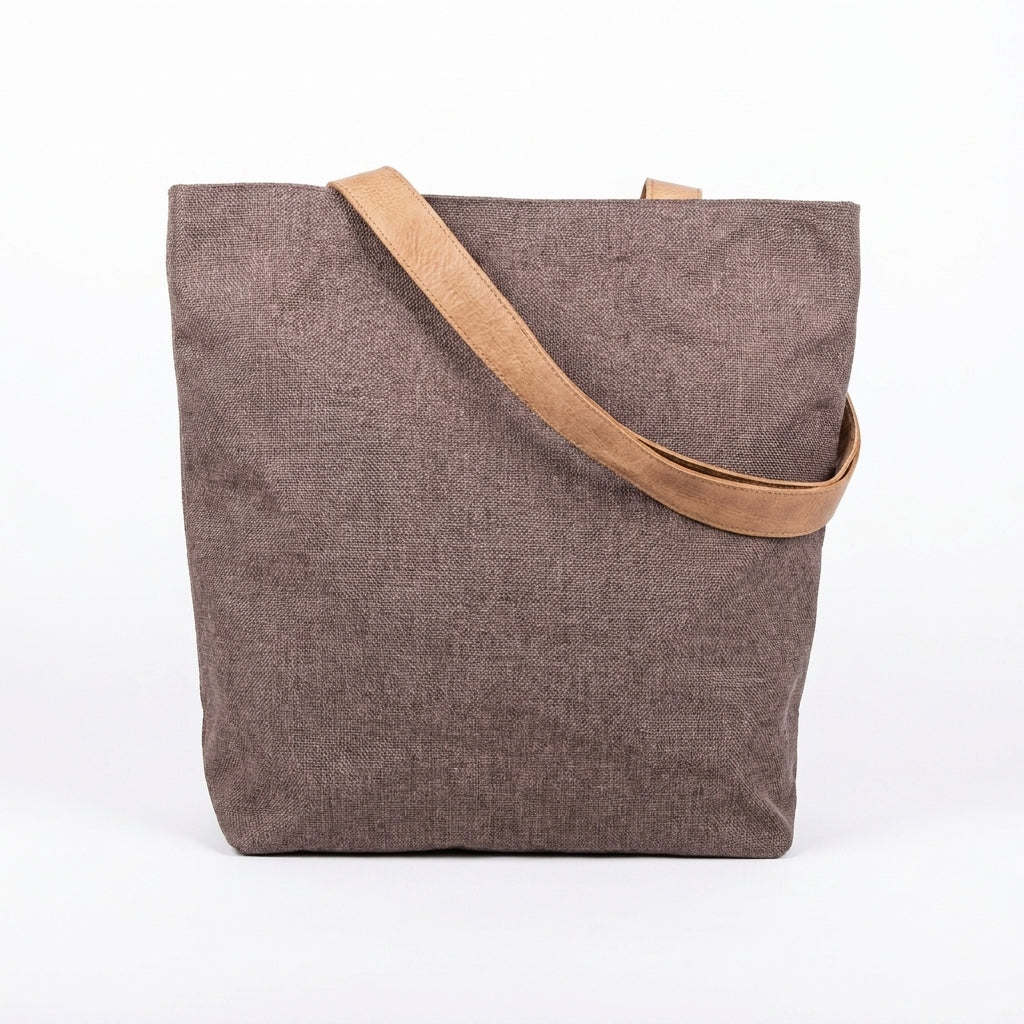 Sac cabas en lin tissé – Tote bag minimaliste pour le quotidien